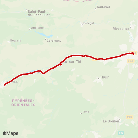 liO Prades - Perpignan map
