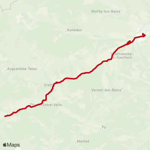 liO Fontpedrouse - Prades map