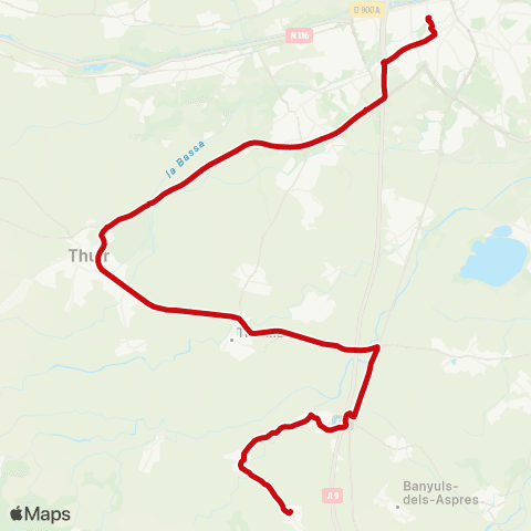 liO Tresserre - Perpignan map