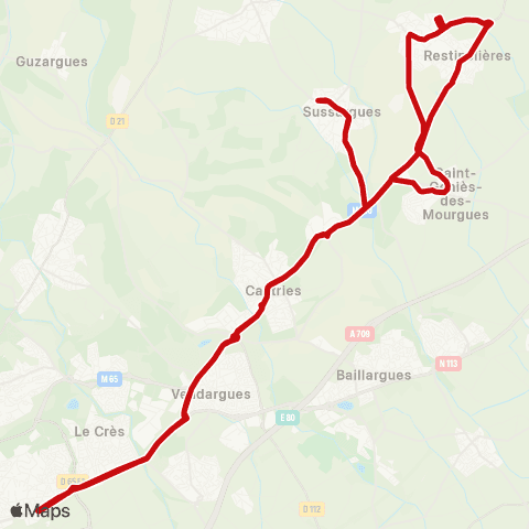 liO Castelnau-Castries - Sommières map