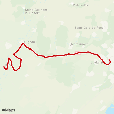 liO Montpellier - Canet - Aspiran map
