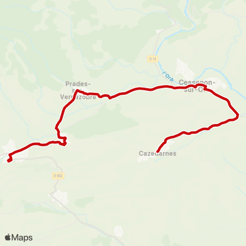 liO Corresp. Ets Béziers / Marché St Chinian map