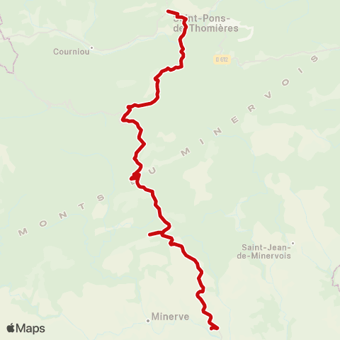 liO Marché St Pons - Rieussec - la Caunette map