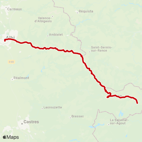 liO Albi - Alban - Lacaune map