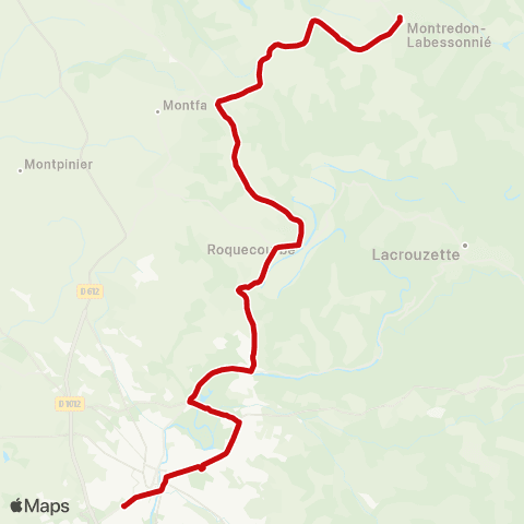 liO Castres - Montredon map