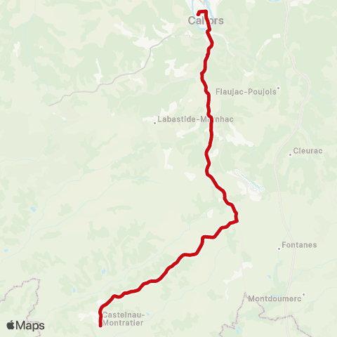 liO Castelnau-Montratier - Cahors map