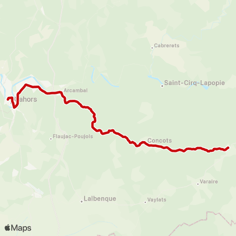 liO Limogne-en-Quercy - Cahors map