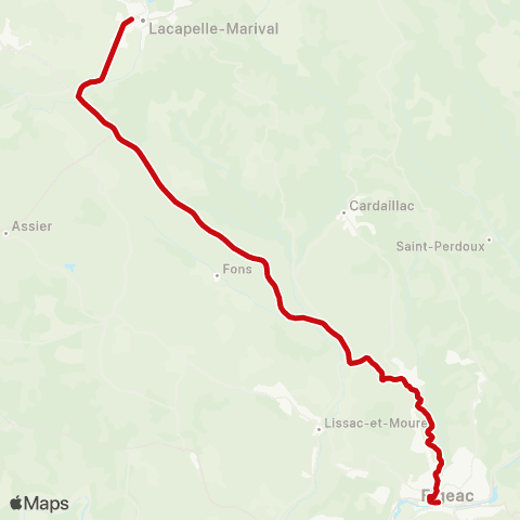 liO Lacapelle-Marival - Figeac map