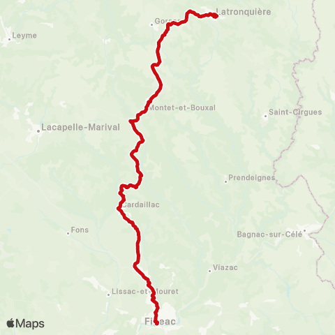 liO Latronquiere - Figeac map