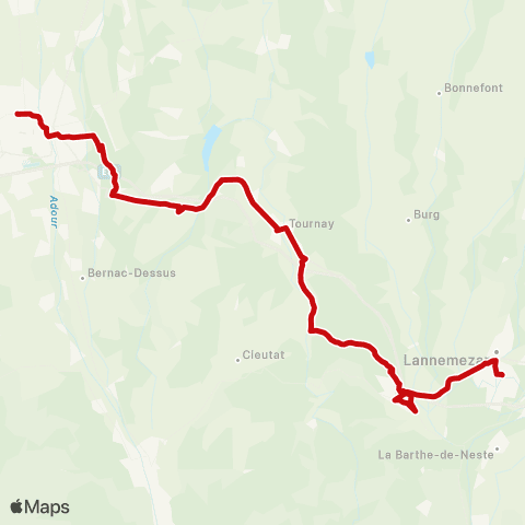 liO Tarbes - Lannemezan map