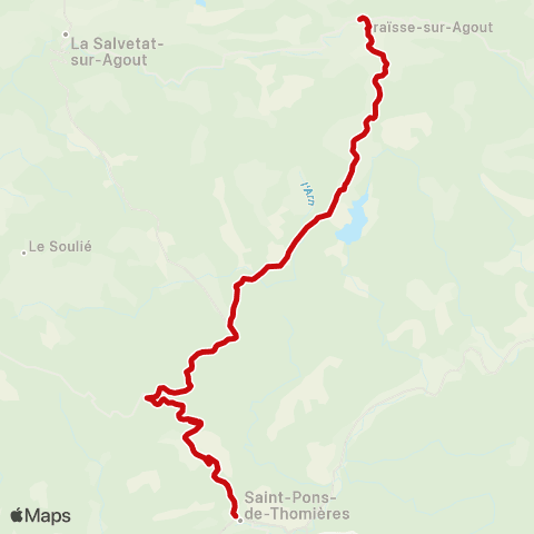 liO Marché St Pons - Fraïsse sur Agout map