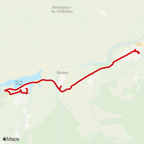 liO Thuir - Ille sur Tet - Vinça map