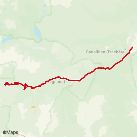 liO Navette Hivernale Piau <> St-Lary-Soulan map
