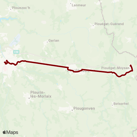 LinéoTim Express map