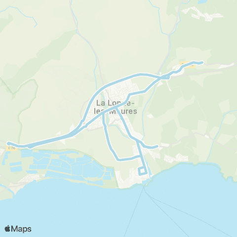 Navette de la Londe-les-Maures Navette estivale de la Londe-les-Maures map