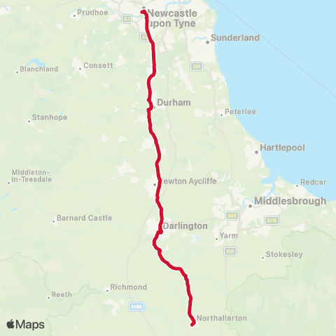 London North Eastern Railway Bus London North Eastern Railway map