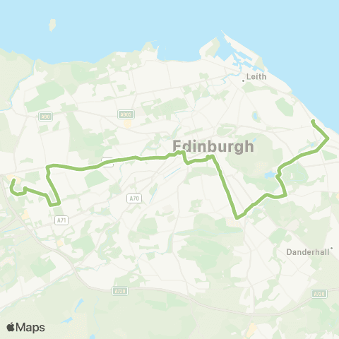 Lothian Buses Gyle Centre - Portobello map