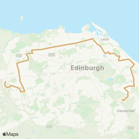 Lothian Buses Gyle Ctr or Clovenstone - Royal Infirmary map