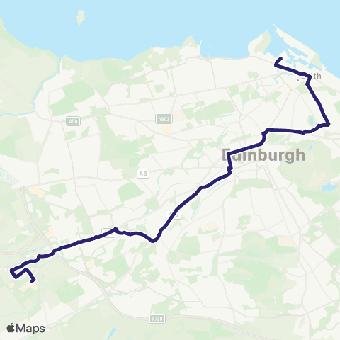 Lothian Buses Heriot-Watt Uni - Ocean Terminal map