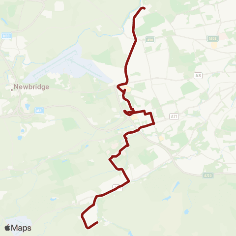 Lothian Buses Cramond Place - Cockburn Crescent map