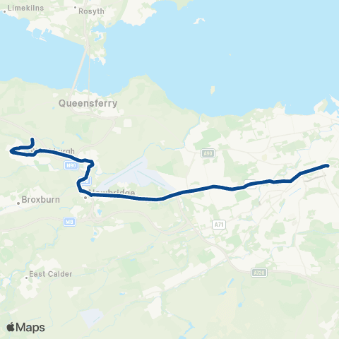 Lothian Country Buses M9 Junction - St Andrew's House map