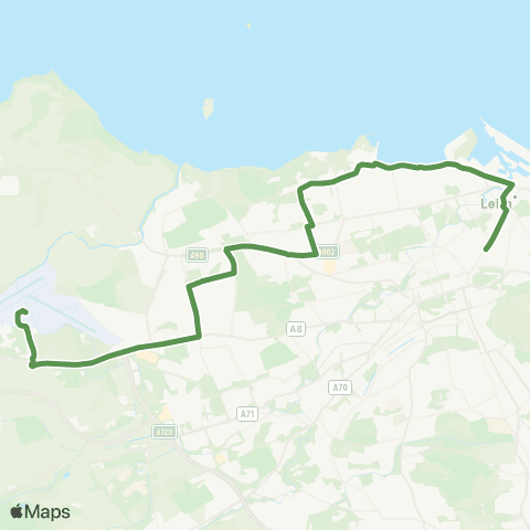 Lothian Buses Ocean Terminal - Airport map