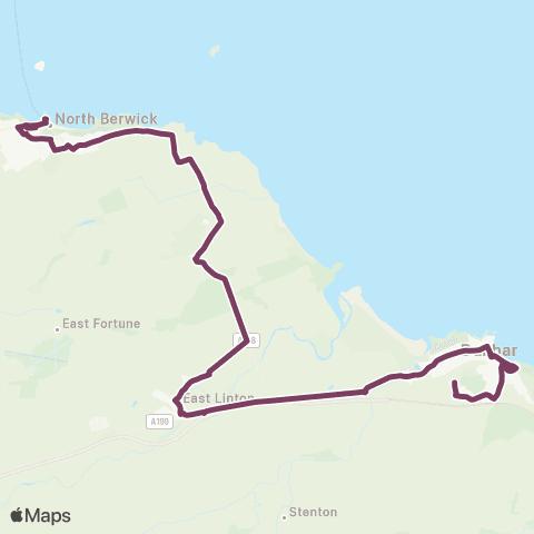 EastCoastbuses Brand Court - Seabird Centre map