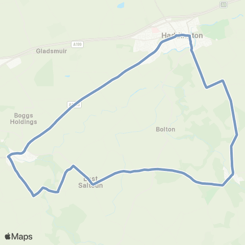 EastCoastbuses Market Street - High Street map