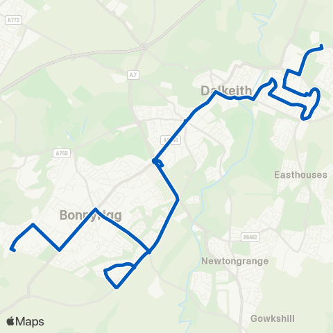 Lothian Buses Schools Campus - Cameron Crescent map