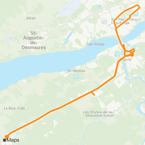 Express Lotbinière Québec – Lotbinière map