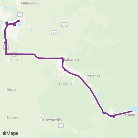 Linn Shuttle Linn Shuttle map