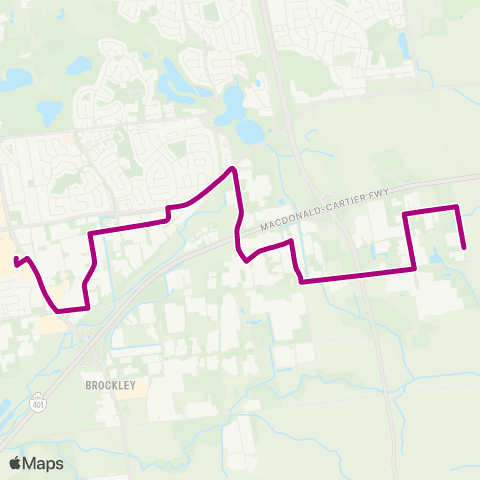 London Transit White Oaks Mall to Cheese Factory Rd map