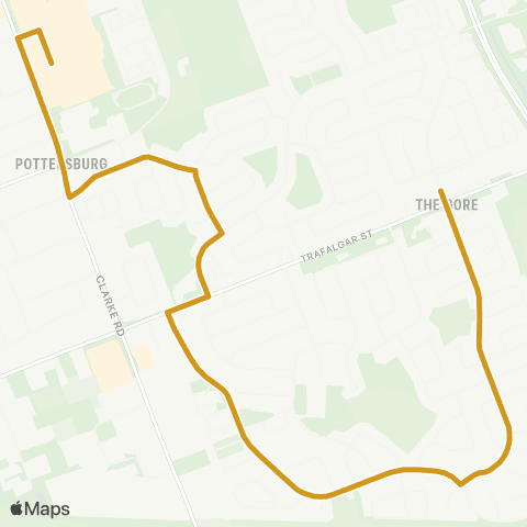 London Transit Argyle Mall – Trafalgar Heights map
