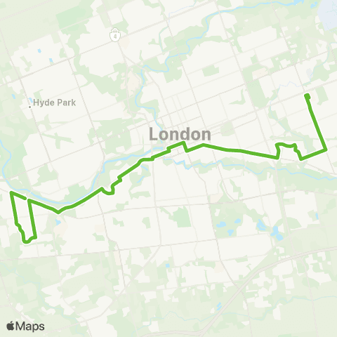 London Transit Byron – Argyle Mall map