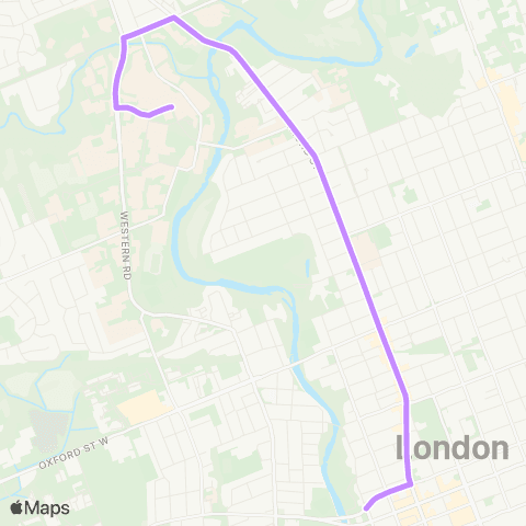 London Transit Downtown – Natural Science map