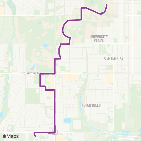 Lawrence Transit 31st St-KU map