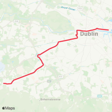 Luas The Point - Tallaght map