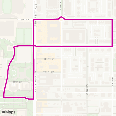 Citibus North Overton map