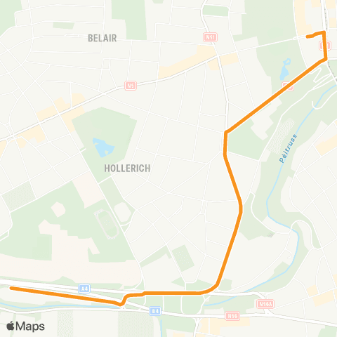 Ville de Luxembourg Monterey - Hollerich, P+R Bouillon map