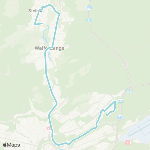 Ville de Luxembourg Steinsel, Industriezon - Rehazenter map