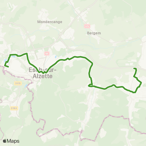 TICE Esch-s/-Alzette, Av. du Rock'n'Roll - Dudelange, Rue Louis Rech map