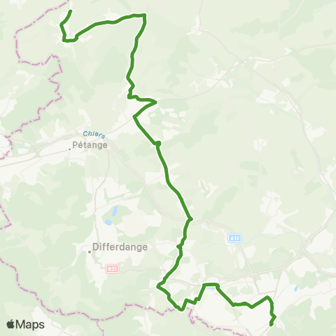 TICE Clemency, Schock - Esch-s/-Alzette, Gare rout. map