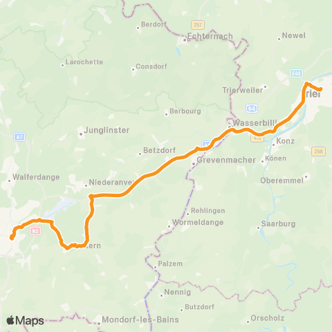 CFL Bus  map