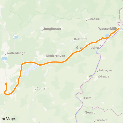 CFL Bus  map
