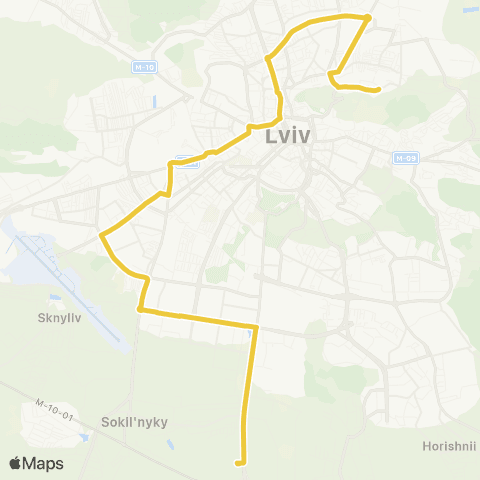 Marshrutka ТЦ Кінг Кросс - вул. Заклинських map