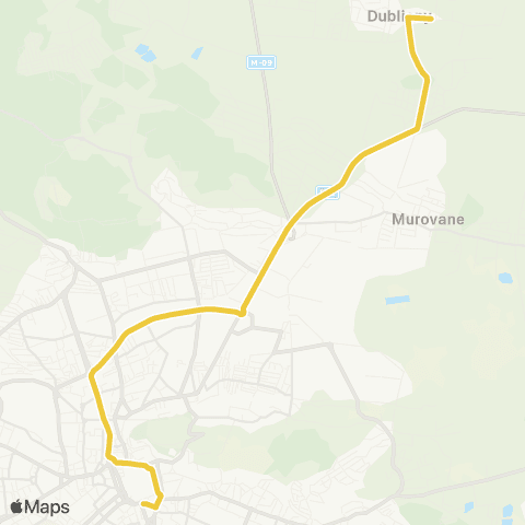 Lviv Bus М. Дубляни - пл. Галицька map