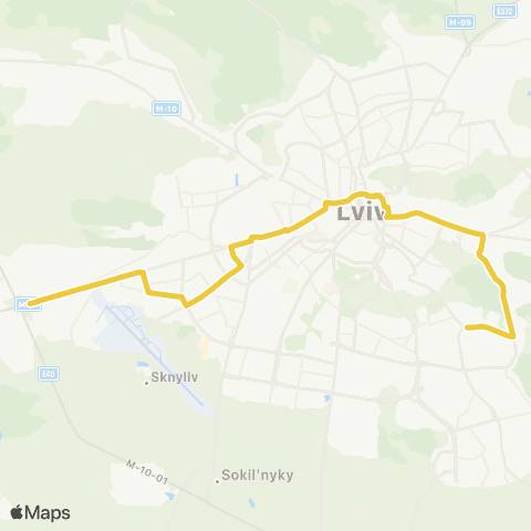 Lviv Bus АС Західна - вул. Дж. Вашингтона map