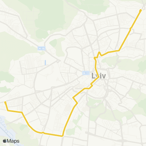 Lviv Bus Галицьке перехрестя - Ряшівська map