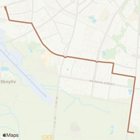 Lvivelectrotrans Автовокзал - вул. Ряшівська map