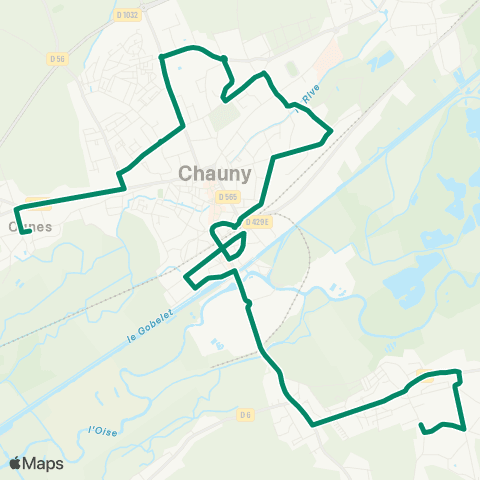 Lyneo Ognes Mairie - Sinceny Mairie map